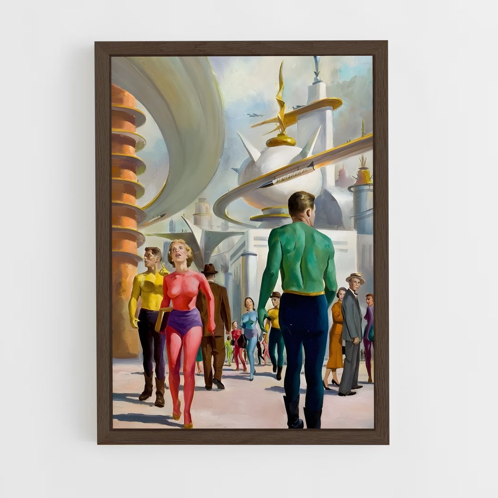 Poster Futur Urbain – affiche Espace rétro (vue 5)